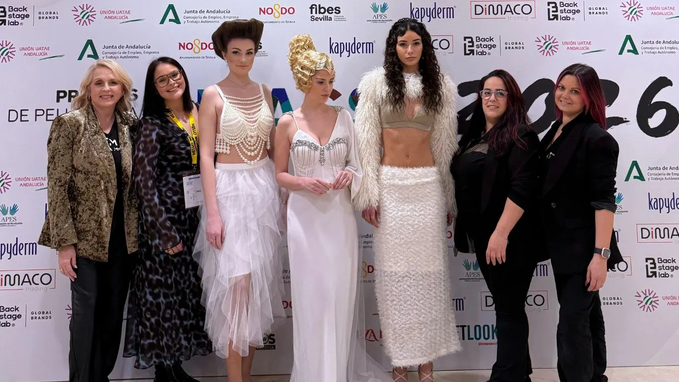 Encarna Moreno, doblemente premiada en los Premios Picasso 2026 como Mejor Peluquera Andaluza y Mejor Colección Vanguardia