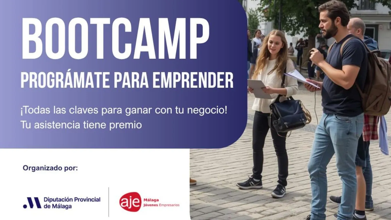 Abierto el plazo de inscripción al Bootcamp de emprendimiento juvenil en ocho municipios de Málaga