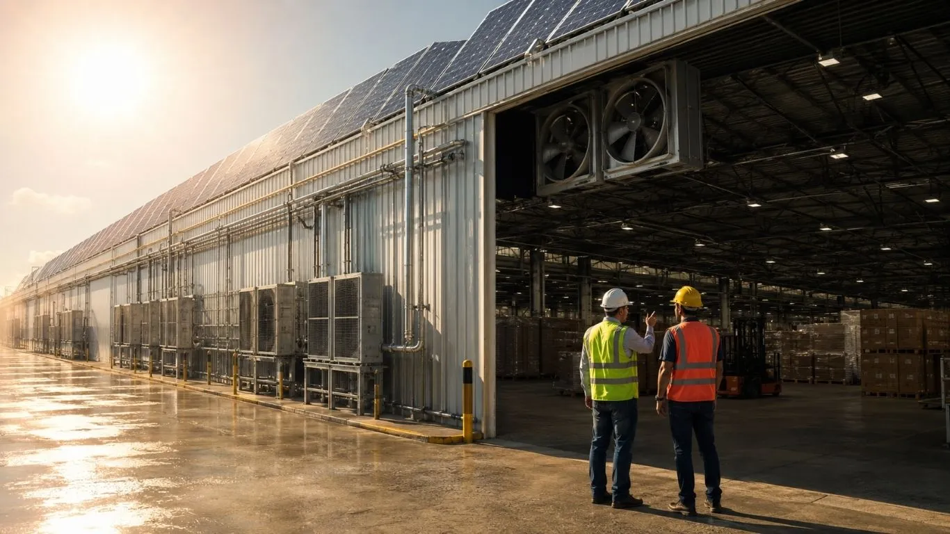 Eficiencia energética en naves industriales: cómo reducir el impacto del calor extremo