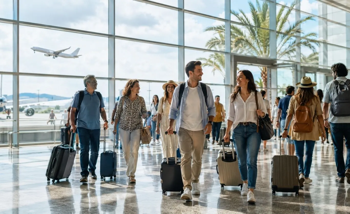 Pasajeros aéreos internacionales en junio: España recibe 11,1 millones