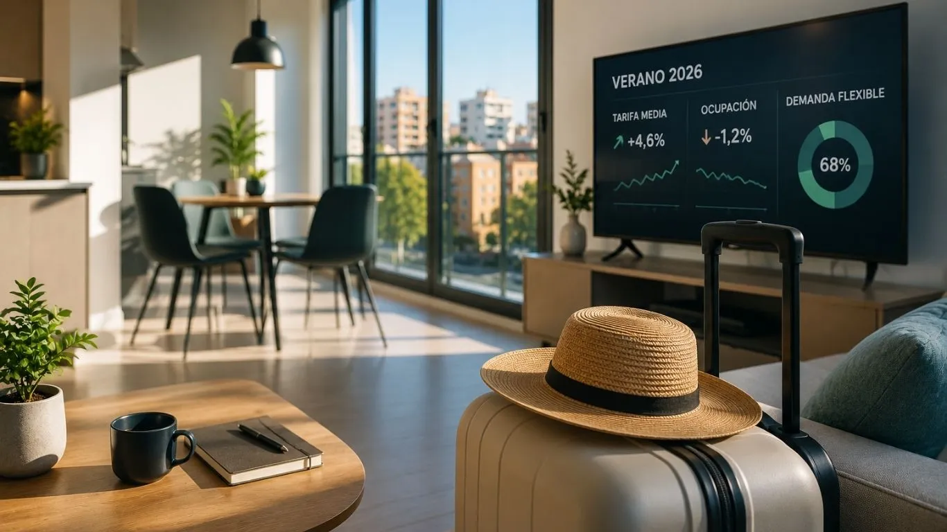 SmartRental prevé un verano de crecimiento moderado para el alojamiento urbano y de media estancia en 2026