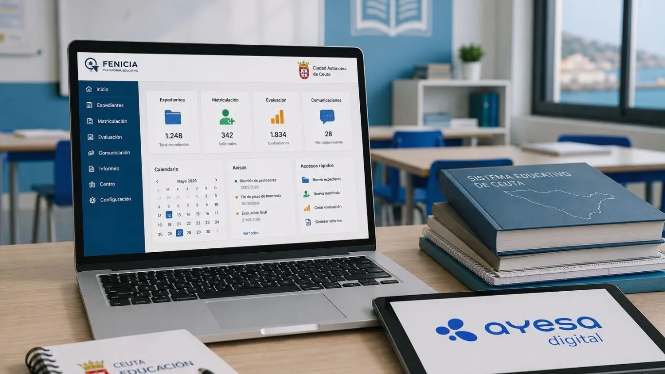 Ayesa Digital implantará en Ceuta su plataforma Fenicia para modernizar la gestión educativa