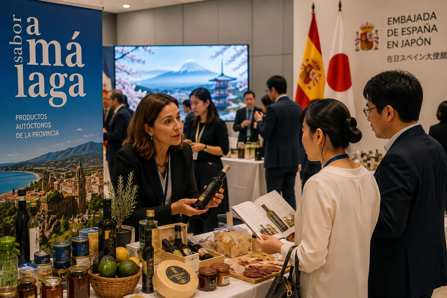 Sabor a Málaga en Japón: productores buscan acuerdos con importadores y distribuidores